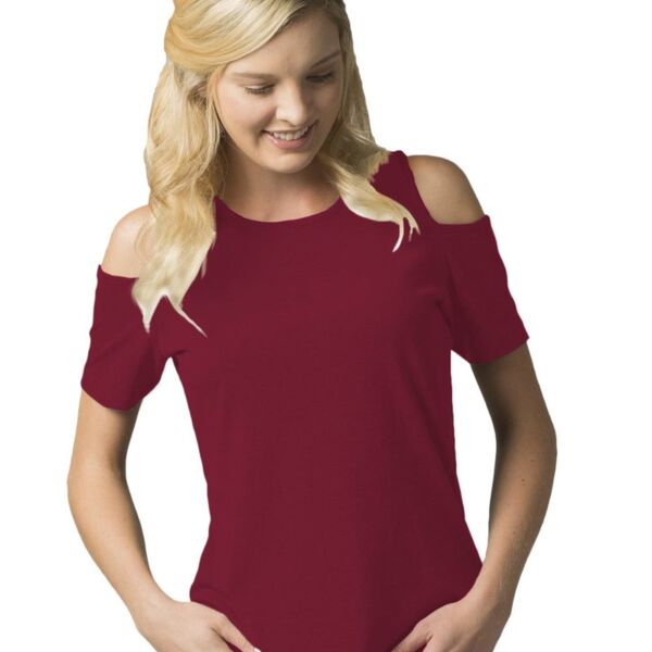 Women's Cold Shoulder T-Shirt Thumbnail
