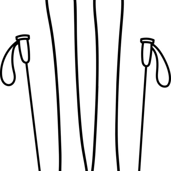 Ski Board and Poles 2 Thumbnail